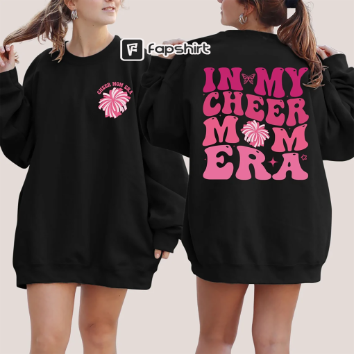 In My Cheer Mom Era Sweatshirt, Cheer Mom Sweatshirts, Cheer Mom Crewneck, Cheer Mama Sweatshirt, Cheer Mom Gift, Cheerleader Mom Sweatshirt