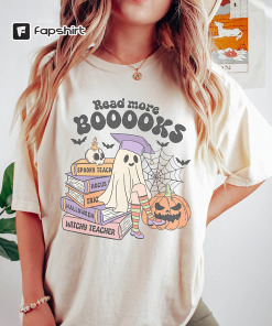 Teacher Halloween Shirt, Read More Books Spooky…