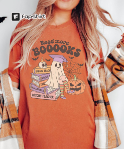 Teacher Halloween Shirt, Read More Books Spooky…