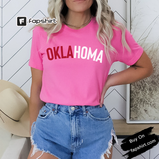 Oklahoma Pink Shirt, Retro Oklahoma Pink Shirt, Oklahoma Shirt, Oklahoma Gameday Shirt, Retro Oklahoma Shirt,Pink T Shirt,Oklahoma T Shirt