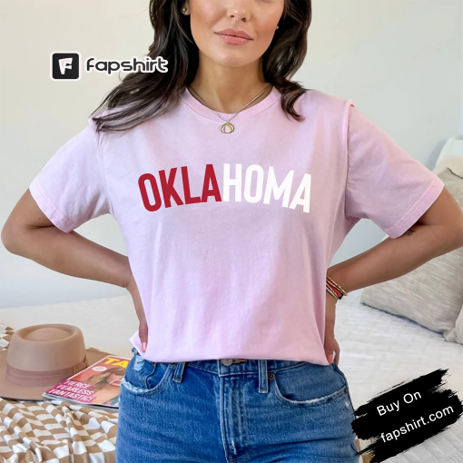 Oklahoma Pink Shirt, Retro Oklahoma Pink Shirt, Oklahoma Shirt, Oklahoma Gameday Shirt, Retro Oklahoma Shirt,Pink T Shirt,Oklahoma T Shirt