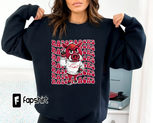 Razorbacks Preppy Mascot Shirt, Arkansas Razorbacks Shirt, Game Day Tee, Razorbacks Tee, Preppy GameDay Tee, Arkansas Football Sweatshirt