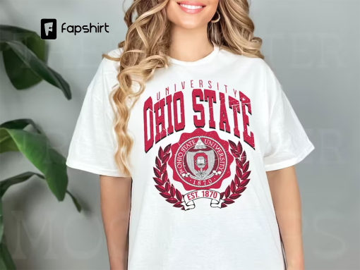 Vintage style Ohio State University Tshirt, Ohio State University Shirt, Ohio State College Shirt, Ohio State University Tshirt