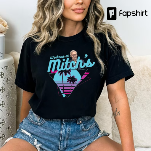 Weekend At Mitchs Funny Mitch McConnell Glitch Shirt, Term Limits Now, Ditch Mitch, Liberal Democrat Gift, Weekend At Bernies Parody