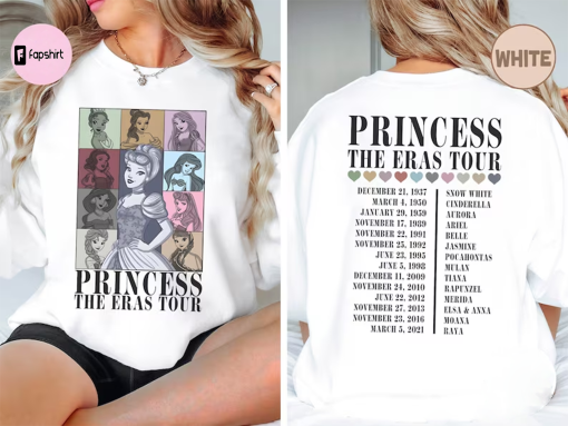 Princess Eras Tour Shirt, Disney Princess Tour Tee, Disney Princess Characters Shirt, Disney Girl Trip Shirt, Disneyland Shirt, Disneyworld