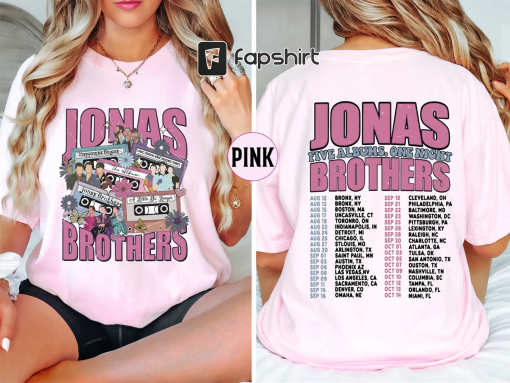 Jonas Brothers T Shirt, Jonas Brothers Tour Shirt, Concert 2023 Retro Sweatshirt, Jonas Brothers Cassette Hoodie, Jonas Brothers Concert Tee