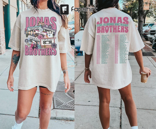 Jonas Brothers Double Sided T shirt, Jonas Brothers Tour Shirt, Concert 2023 Retro Unisex Gift, Jonas Brothers Cassette Shirt, Sweatshirt