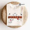 Cute Ghost Drinking Coffee Sweatshirt, Ghost Ice Coffee, Spooky Season, Fall Coffee Lover Hoodie, Halloween Party Shirt, Fall Graphic Shirt