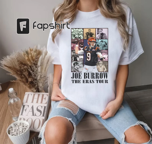 Joe Burrow The Eras Tour Shirt, Vintage Joe Burrow T-Shirt, America Football Sweatshirt, Football Fan Gifts, Joe Burrow Hoodie