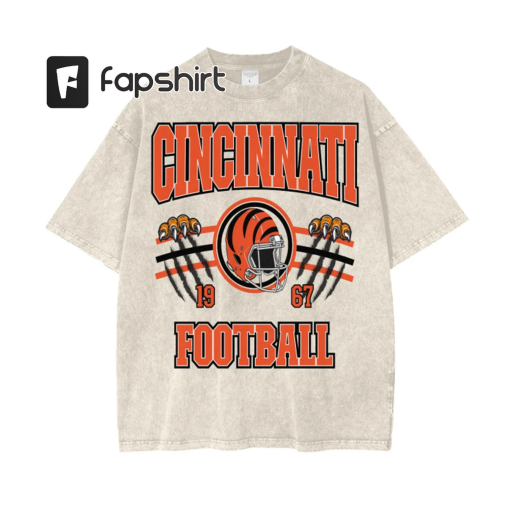 Cincinnati Bengals Vintage 90’s Snow Washed Tshirt, Unisex Football Tee, Bengals Fan Shirt, Cincinnati Ohio, Who Dey, Joe Burrow Inspired