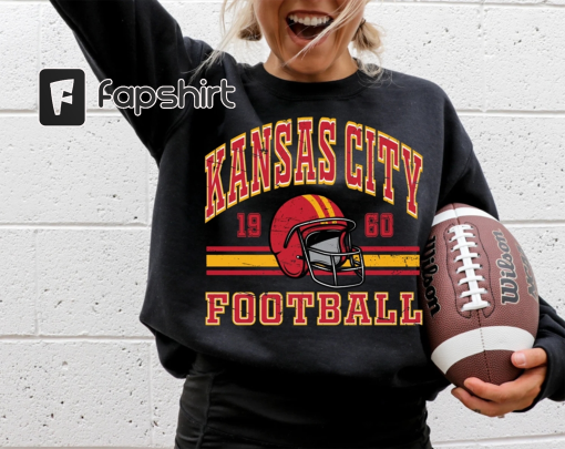 Kansas City Chiefs Retro Style Sweatshirt Crewneck | Vintage syle Chiefs fan gift