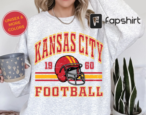 Kansas City Chiefs Retro Style Sweatshirt Crewneck | Vintage syle Chiefs fan gift