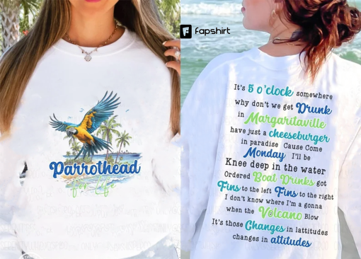 Jimmy Buffett Memorial Sweatshirt Parrothead for life, Jimmy Buffett RIP Sweatshirt for Margaritaville Parrotheads, Jimmy Buffett Fan Shirt