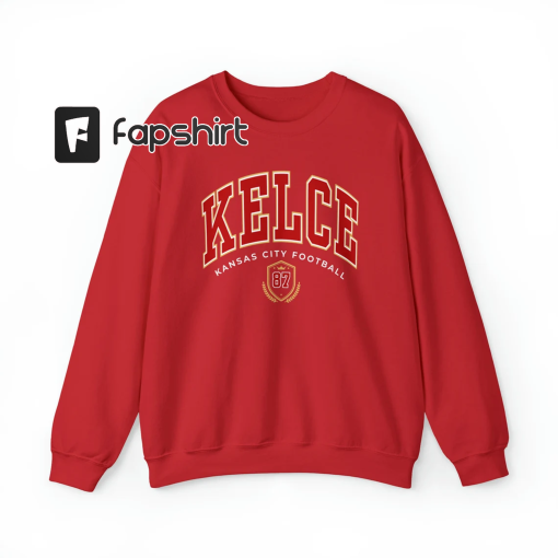 Travis Kelce Football Crewneck, Travis Kelce Sweatshirt, Football Fan Tee, Gift for Girlfriend or Wife, Kansas City