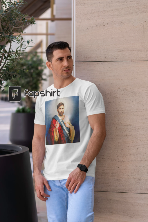 World Cup Champion Argentina Christ Messi Shirt, Lionel Messi Tribute T-Shirt, Prophet Of Football and G.O.A.T Unisex T-Shirt Short Sleeve