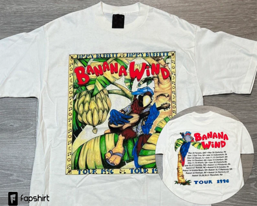 1996 Jimmy Buffett T-shirt, Banana Wind Tour Shirt, Vintage Jimmy Buffett Shirt , Jimmy Buffett Vintage Shirt, Parrot tour 90s