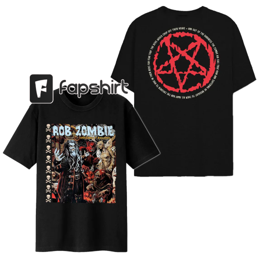 Rob Zombie Freaks On Parade Tour 2023 Shirts, Rob Zombie Alice Cooper Dates Shirts, Double Side Rob Zombie Music Shirt, Rob Zombie Concert