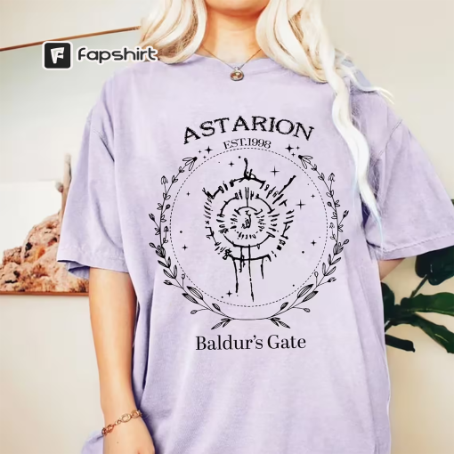 Astarion Baldur’s Gate 3 Fan Gamer Shirt, Laezel Appareal, BG3 Shadowheart Shirt, For Karlach Tee,Minthara And Boo Tshirt Gift For Minsc