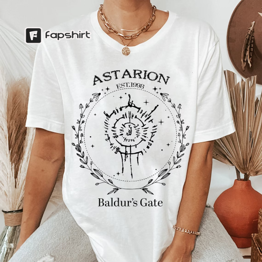 Astarion Baldur’s Gate 3 Fan Gamer Shirt, Laezel Appareal, BG3 Shadowheart Shirt, For Karlach Tee,Minthara And Boo Tshirt Gift For Minsc