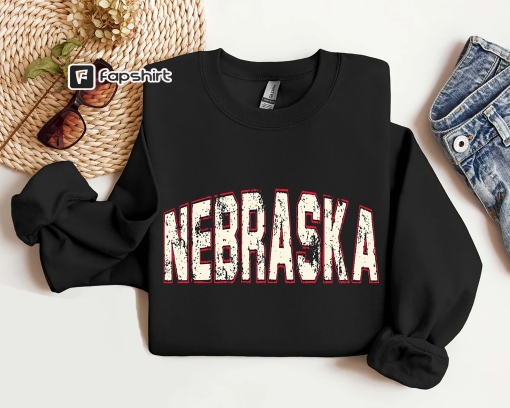 Vintage Nebraska Shirt, Nebraska Crewneck, Nebraska Shirt, Nebraska Game Day Shirt, Nebraska Football, Retro Nebraska Sweatshirt Unisex