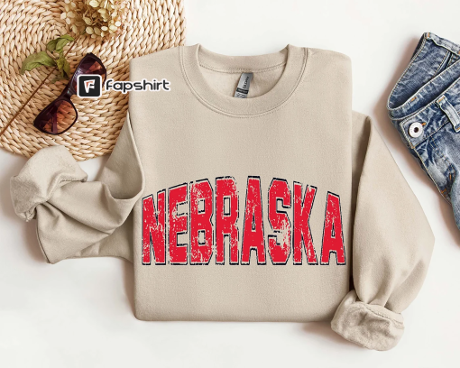 Vintage Nebraska Shirt, Nebraska Crewneck, Nebraska Shirt, Nebraska Game Day Shirt, Nebraska Football, Retro Nebraska Sweatshirt Unisex