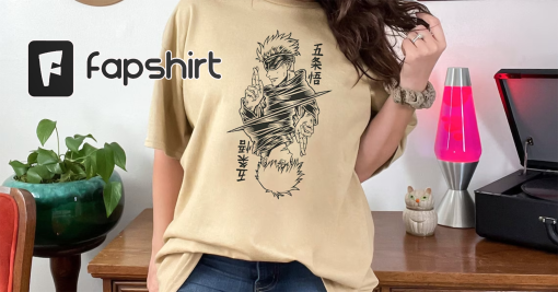 Gojo Satoru Anime lover shirt, Anime Gift, anime fans tee, vintage t shirt, jujutsu kaisen tshirt, vintage anime clothes, Nanami Gojo shirt