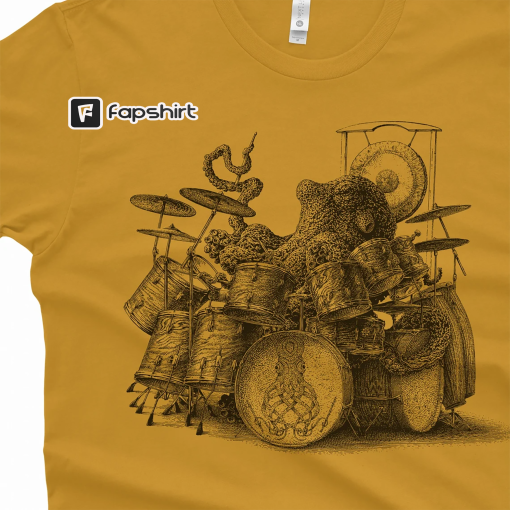 Octopus Playing Drums Shirt – Octopus Men’s Shirt – Octopus T-Shirt Gift – Drummer Gift Octopus Shirt Drum Player Shirt Drummer Shirt