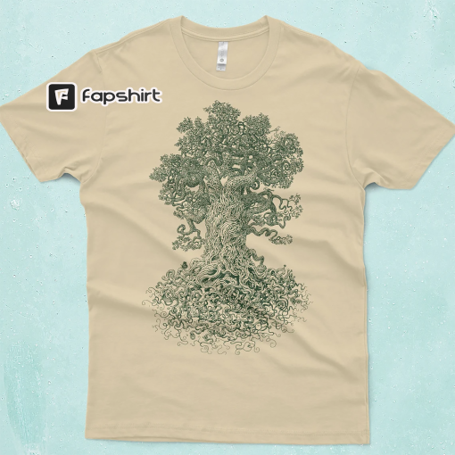 Tree Shirt – Gnarled Tree Tshirt – Men’s Graphic Tee – Tree of Life – Scatterbrain Tees – Cool Gifts