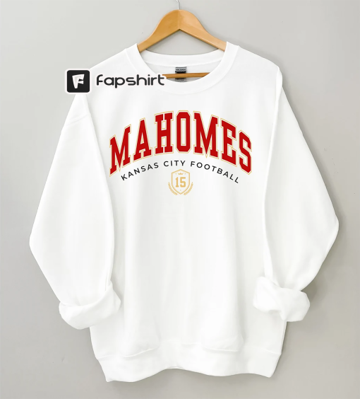 Patrick Mahomes Unisex Football Crewneck, Patrick Mahomes Sweatshirt, Football Fan Tee, Gift for Girlfriend or Wife, Kansas City