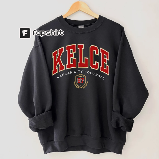 Travis Kelce Football Crewneck, Travis Kelce Sweatshirt, Football Fan Tee, Gift for Girlfriend or Wife, Kansas City