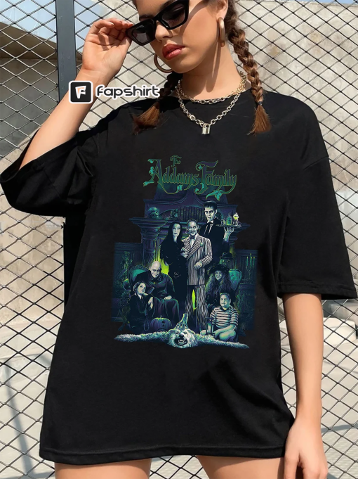 The Addams Family Vintage Shirt, Addams Family Shirt,, Halloween shirt, Horror films shirt, Morticia Wednesday Shirt, Comedy Movie Shirt