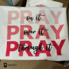 Pray on it Pray over it Pray through it, prayer, Pray, Christian cross, Bible verse, Pray quote