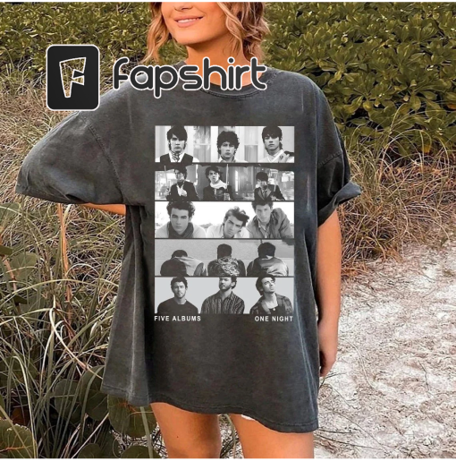 Jonas Brothers Vintage T-Shirt, Jonas Five Albums One Night Tour Shirt, Jonas Brothers 2023 Tour Shirt, Jonas 90’s Tee, Jonas Brother Merch