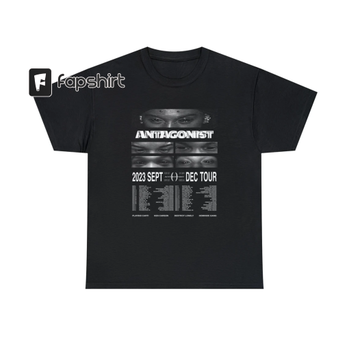 Playboi Carti Shirt – ANTAGONIST TOUR T-Shirt Merch – Opium T-shirt – Ken Carson & Destroy Lonely Graphic Tee