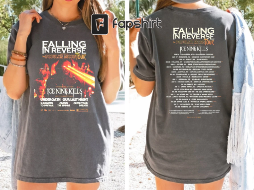 Comfort Colors Falling In Reverse The Popular Mons Tour 2023 T-Shirt, Falling In Reverse Rock Band Fan Shirt, Falling In Reverse 2023 Shirt