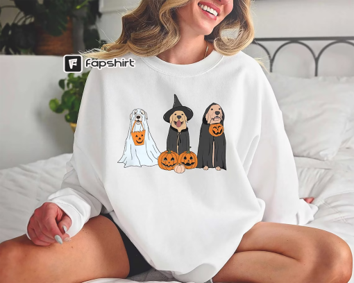 Halloween Sweatshirt, Ghost Dogs Sweatshirt, Halloween Dog, Halloween Crewneck, Fall Shirts, Pumpkin Sweater, Spooky Season, Dog Lover Gift