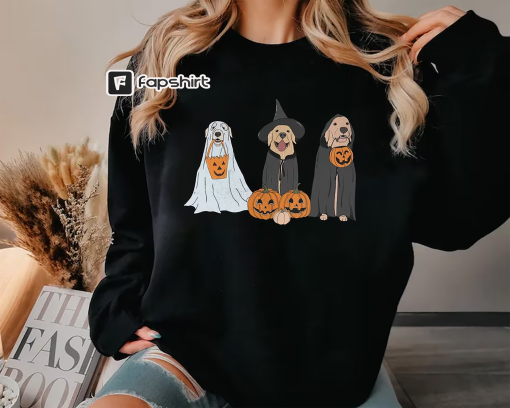 Halloween Sweatshirt, Ghost Dogs Sweatshirt, Halloween Dog, Halloween Crewneck, Fall Shirts, Pumpkin Sweater, Spooky Season, Dog Lover Gift