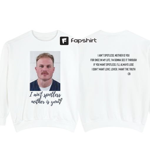 Zach Bryan Mugshot Lyrics Unisex Garment-Dyed Sweatshirt