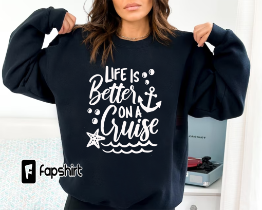 Life is Better on a Cruise Shirt,Cruise Life Shirt,Cruise Vacation Tee,Family Cruise Matching shirt,Summer Friend T-shirt,Cruise Squad Shirt