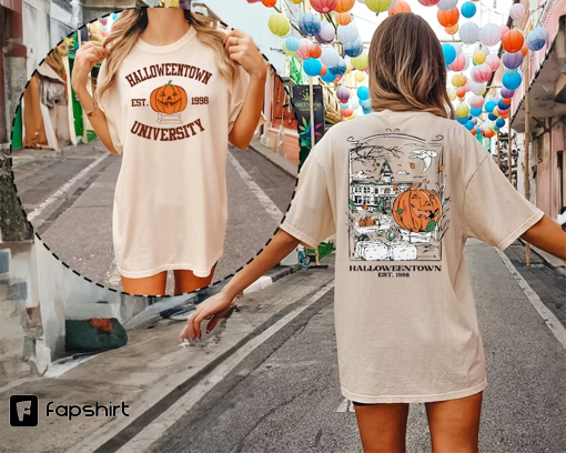 Comfort Colors® Vintage Halloweentown 1998 Shirt, 2 Side Halloweentown University Shirt, Fall Shirt, Halloweentown Shirt, Halloween Shirt