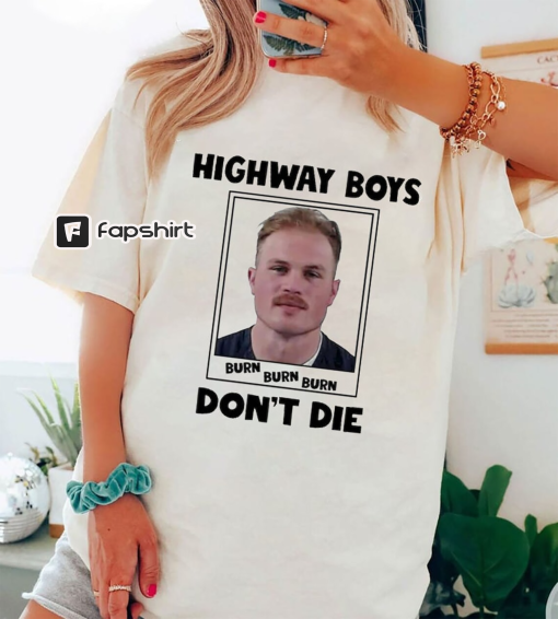 Zach Bryan Mugshot Graphic Pullover Sweatshirt, Burn Burn Burn, Highway Boys Don’t Die Shirt, Country Shirt, Arrest