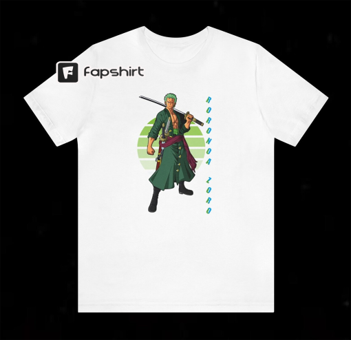 One Piece ZORO Vintage Anime Graphic T SHIRT, Unisex Classic Fit Crewneck Tee: 8 different colours available