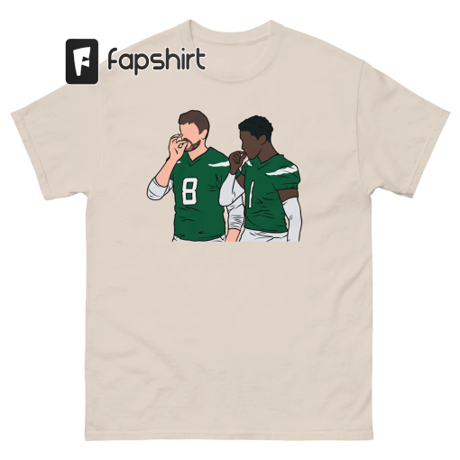 Aaron Rodgers and Sauce Gardner Handshake Funny T-Shirt