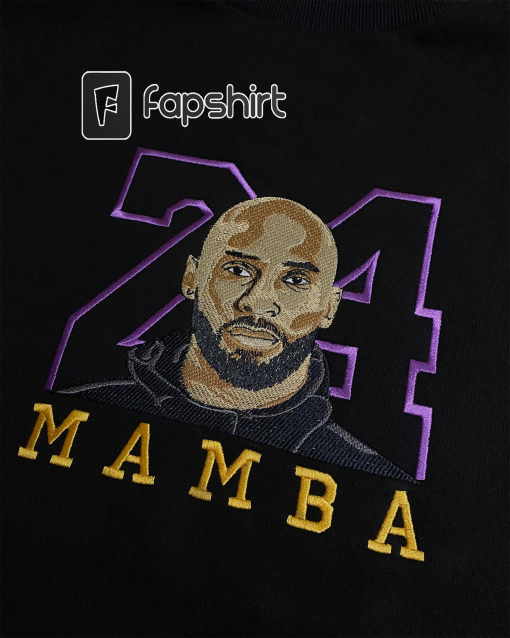 Kobe Vintage 90s, Basketball T-shirt, Kobe Championship, Black Mamba, Basketball Embroidered Crewneck