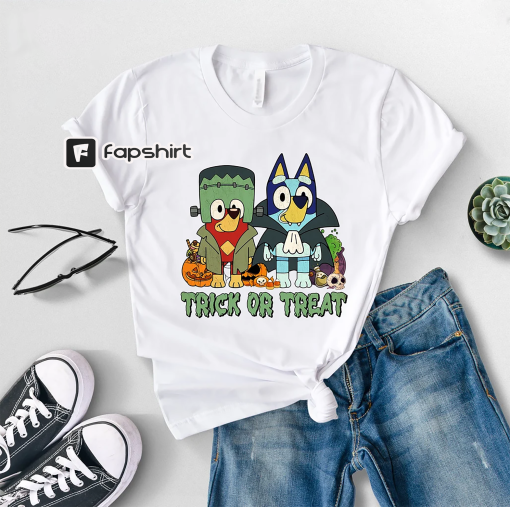 Halloween Shirt Bluey Halloween Shirt Bluey Shirt Kids Happy Halloween Shirt Halloween Gift A1425