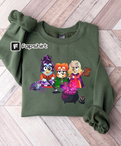 Disney Horror Characters Halloween Shirt, Bluey Halloween…