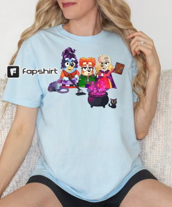 Disney Horror Characters Halloween Shirt, Bluey Halloween…