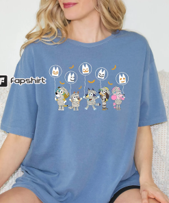 Disney Horror Characters Halloween Shirt, Bluey Halloween…