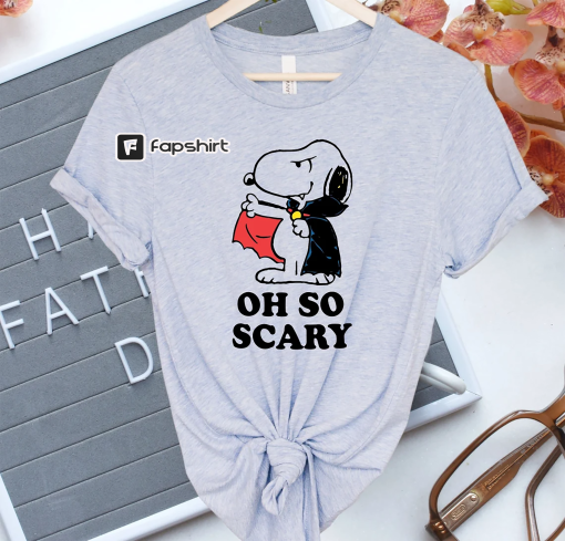 Oh So Scary Snoopy Sweatshirt, Halloween Kids Shirts, Cartoon Tee For Boys And Girls, Cute Halloween Hoodies, Cute Gift