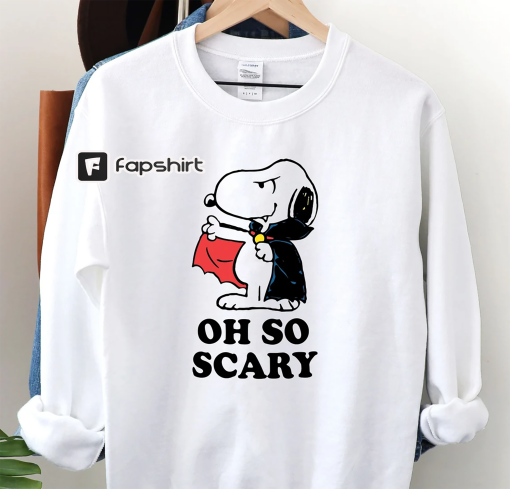 Oh So Scary Snoopy Sweatshirt, Halloween Kids Shirts, Cartoon Tee For Boys And Girls, Cute Halloween Hoodies, Cute Gift